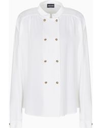 Giorgio Armani - Triple Silk Georgette Shirt - Lyst