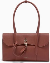 Giorgio Armani - Small Pebbled Leather Shoulder Bag - Lyst