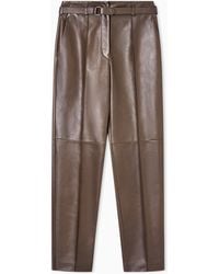 Giorgio Armani - Nappa Lambskin Trousers - Lyst
