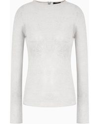 Giorgio Armani - Cashmere And Mohair Wool Crew-Neck Jumper - Lyst