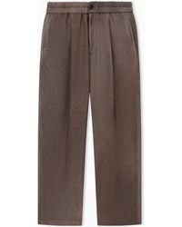 Giorgio Armani - Single-Pleat Viscose Trousers - Lyst