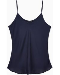 Giorgio Armani - Silk Charmeuse Top - Lyst