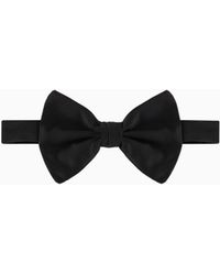 Giorgio Armani - Large, Pure Silk Knotted Bow Tie - Lyst