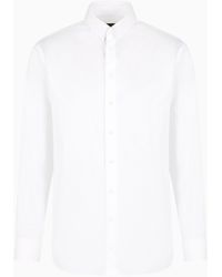 Giorgio Armani - Luxury Cotton Twill Shirt - Lyst