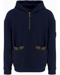 Giorgio Armani - Neve Felpa Con Cappuccio - Lyst