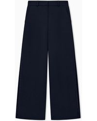 Giorgio Armani - Embroidered Trouser Sera Silk Cady Side Pleats Rhinestones - Lyst