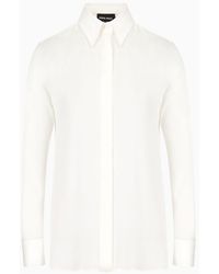 Giorgio Armani - Pure Silk Charmeuse Shirt - Lyst
