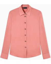 Giorgio Armani - Triple Silk Georgette Shirt - Lyst