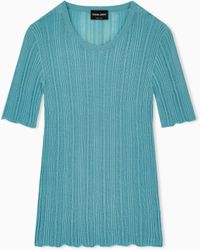 Giorgio Armani - Knitted Tops - Lyst