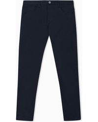 Giorgio Armani - Stretch-Cotton, Five-Pocket Trousers - Lyst