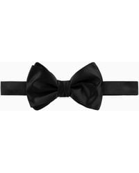 Giorgio Armani - Pure Silk Knotted Bow Tie - Lyst