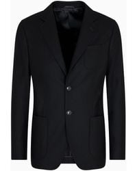 Giorgio Armani - Unlined Single-Breasted Stretch Cashmere Jacket With Two Buttons - Lyst