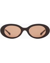 Giorgio Armani - Oval Sunglasses - Lyst