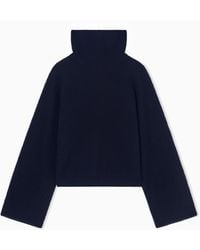 Giorgio Armani - Viscose, Cashmere And Silk Mock-Neck Jumper - Lyst
