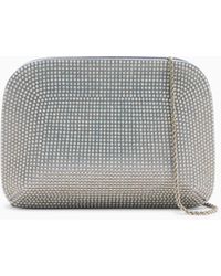 Giorgio Armani - La Prima Satin And Opal Rhinestone Clutch Bag - Lyst