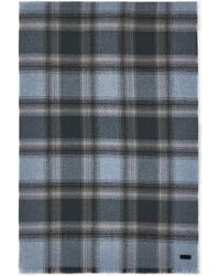 Giorgio Armani - Cashmere Stole With Check Pattern And Fringes - Lyst
