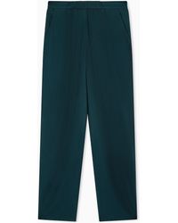 Giorgio Armani - Ribbed Viscose Single-Pleat Trousers - Lyst