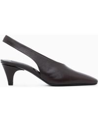 Giorgio Armani - Decollete Shoe Leather Lining And Leather Sole - Lyst