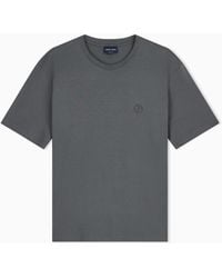 Giorgio Armani - T Shirt Regenagri Cotton Jersey Regular Fit - Lyst