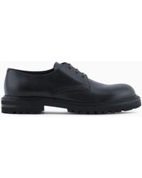 Giorgio Armani - Nappa Calfskin Derby Shoes - Lyst