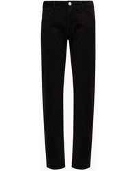 Giorgio Armani - Regular-fit Five-pocket Trousers In Cashmere-and-cotton Velvet - Lyst
