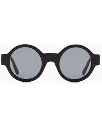 Giorgio Armani - Sonnenbrille Mit Runder Fassung Für Damen - Lyst