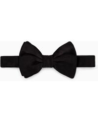 Giorgio Armani - Gebundene Fliege Aus Reiner Seide - Lyst