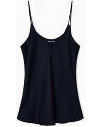 Giorgio Armani - Silk Charmeuse Top - Lyst