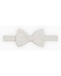 Giorgio Armani - Pure Silk Knotted Bow Tie - Lyst