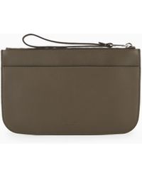 Giorgio Armani - Nappa Leather Clutch Bag - Lyst