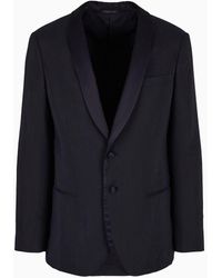 Giorgio Armani - Soho Line Silk-blend Tuxedo Jacket - Lyst