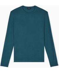 Giorgio Armani - Maglia Girocollo A Maniche Lunghe - Lyst