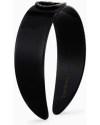 Giorgio Armani - Cerchietto Con Logo Cristalli - Lyst