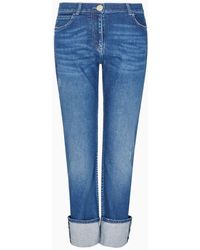 Giorgio Armani - Denim Collection Five-pocket Trousers In Stretch Cotton Denim - Lyst