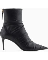 Giorgio Armani - Nappa Leather Ankle Boots - Lyst