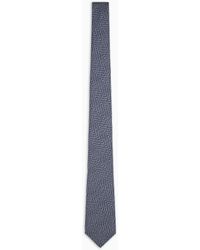 Giorgio Armani - Asv Silk Tie With Chevron Print - Lyst