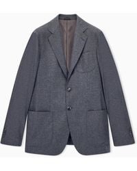 Giorgio Armani - Unlined Single-Breasted Stretch Cashmere Jacket With Two Buttons - Lyst