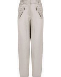 Giorgio Armani - Straight-Cut Viscose And Cupro Trousers - Lyst