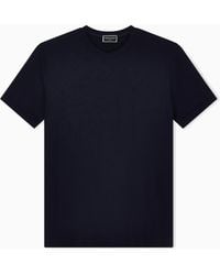 Giorgio Armani - Jersey T-Shirt With A V-Neck - Lyst