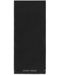 Giorgio Armani - Jacquard Virgin-Wool Scarf - Lyst