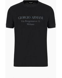 Giorgio Armani - T-Shirt Girocollo Borgonuovo 11 - Lyst