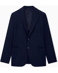 Giorgio Armani - Unlined Single-Breasted Stretch Cashmere Jacket With Two Buttons - Lyst