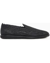 Giorgio Armani - Loafers With Cornely Embroidery - Lyst