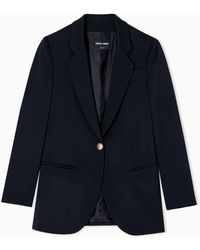Giorgio Armani - Veste À Simple Boutonnage En Laine - Lyst