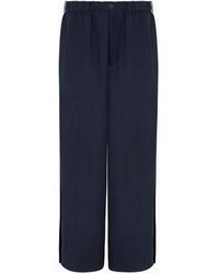 Giorgio Armani - Weite Hosen Aus Leinen Und Seide - Lyst