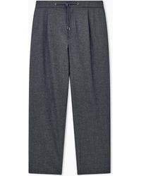 Giorgio Armani - Trouser Cashmere Regular Fit Solid Stretch Drap - Lyst