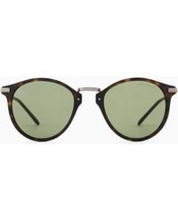 Giorgio Armani - Panto Sunglasses - Lyst