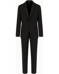 Giorgio Armani - Pure Wool, Half-canvassed, Slim-fit Tuxedo From The Icon Soho Line - Lyst