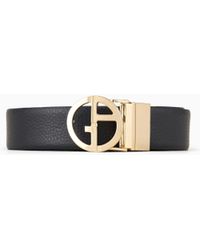 Giorgio Armani - Two-Toned, Reversible Leather Belt - Lyst