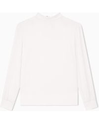 Giorgio Armani - Shirt Cashmere Regular Fit Silk Triple Georgette - Lyst